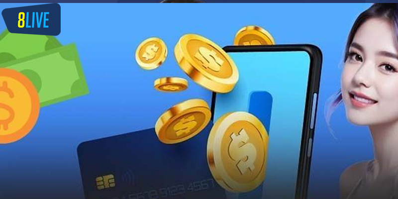 Thực hiện các bước nạp tiền 8LIVE theo hướng dẫn